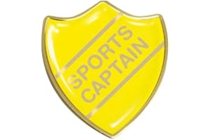 CAPRICORNONE Sports Captain Gel Domed School Shield Badge