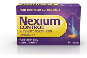 Nexium Control Heartburn and Acid Reflux Relief Tablets, 20 mg, 14-Count (14 Tablets, 2)