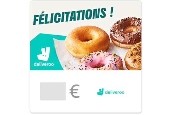 Carte cadeau Deliveroo - pour la France - par email