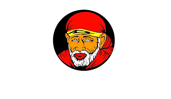 Sai Baba Artist Radium Sticker 5x5 inch 
