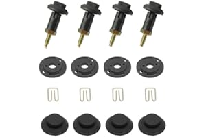COZERI 4 Set Kit Clips Agrafes,Fixations Couvre Moteur Compatible 2.0 HDI pour Citroën Berlingo C4 C5 Xantia Xsara et pour Peugeot 206 306 30 406 607 806.