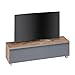 Produktbild TV Soundboard MAJA 7730 Soundconcept - TV-Board in Eiche hell / Akustikstoff grau - Breite 160cm