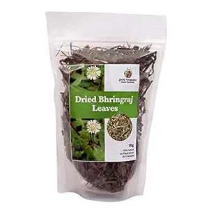 Jioo Organics Bhringraj Dry Leaves| Raw Bringraj Leaf | Bhrangraj | Bhangra | Bhringraj For Hair Regrowth | Scalp Treatment | Dry | Frizzy | Curly | Straight | Wavy Hair Type (50 Grams)