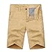 Produktbild Mymyguoe Herren Chino Shorts Bermuda Kurze Hosen Einfarbig Gerade Freizeithosen mit Multi Taschen Modische Freizeit Sweatshorts Super Bequeme und lässige Shorts fur Männer Sommer