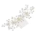 Remedios Vintage Flower and Leaf Inspiration Hair Comb Wedding Bridal Hair Accessory Handmade