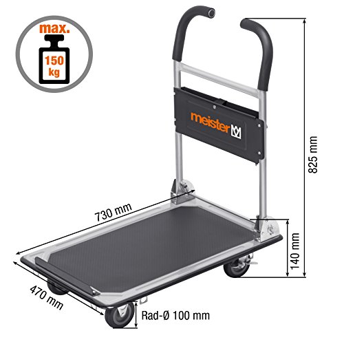 Meister Plattformwagen „cut-off“ 150 kg, klappbar, 8985620 - 2