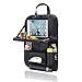 Produktbild zanasta Auto Rücksitz Organizer mit Tisch | Sitzschoner und Rückenlehnenschutz für Kinder | Mit iPad-/Tablet-Fach, Schwarz
