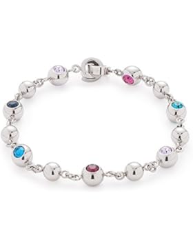 Leonardo Jewels Damen Armband Darlin's Pallottola Edelstahl Glas silber 18.5 cm 016391