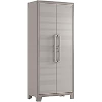Keter Armadio Alto Gulliver, 4 Ripiani Regolabili, Sabbia/Beige, 80x44x182 H Cm