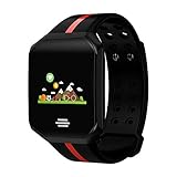 DYNAS B07 Z66 Upgrade Edition Farbbildschirm Smart Bluetooth Armband Information Push Anrufer ID Herzfrequenz Blut Sauerstoff Blut Druck-Erkennung Wasserdichte Sport-Uhr Seiko Legierung Mittelrahmen,Black