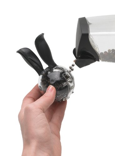 Chef´n 101-033-001 Mini Magnetic Set magnetische Mini-Peffer- und Salzmühle, schwarz-transparent - 9