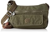 bolso bandolera verde militar 1 Reißverschlussfach auf der Rückseite