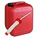Produktbild 10 Liter Kanister rot + Ausgießer flexibel (DIN 45)