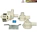 Produktbild Ablaufpumpe Laugenpumpe Magnettechnikpumpe Pumpe mit 3 Pumpenstutzen 30 Watt Waschmaschine Spülmaschinen WaschTrockner wie AEG Interfunk Miele Quelle Rondo Zanker für Bella Deluxe Lavamat Saphir Nova