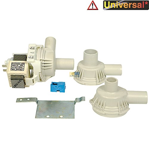 Preisvergleich Produktbild Ablaufpumpe Laugenpumpe Magnettechnikpumpe Pumpe mit 3 Pumpenstutzen 30 Watt Waschmaschine Spülmaschinen WaschTrockner wie AEG Interfunk Miele Quelle Rondo Zanker für Bella Deluxe Lavamat Saphir Nova