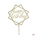 Produktbild GOTTING Platz alles Gute zum Geburtstag Kuchen-Deckel Acryl Gold-Funkeln DIY Glitzer-Kuchen-Kuchen-Smash-Kerze-Partei-Handmade-Stick