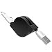 Produktbild thanly Einziehbares USB Kabel 2 in 1 Daten Sync Schnell Ladekabel für iPhone 6 6S 6 Plus 6S Plus 5 5S 5 C SE Samsung Galaxy S3 S4 S5 S6 S7 Edge \ Plus Note 2 3 4 5 HTC LG NOKIA Blackberry
