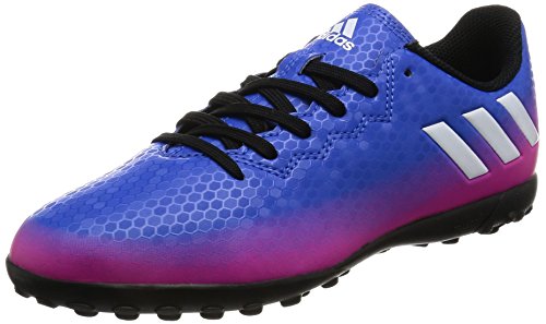 adidas Unisex Kids’ Messi 16.4 Tf Footbal Shoes, Blue (Blue/footwear White/solar Orange), 12.5 UK