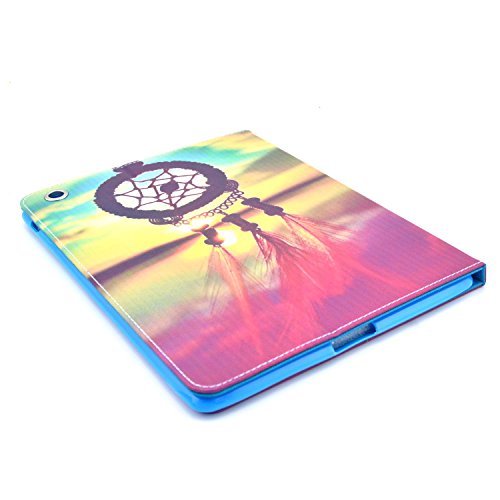 iPad Air Hülle, Deenor Dreamcatcher Design PU Leder Abdeckung Stand Flip Schutzhülle Hülle für Apple iPad Air iPad 5. (Dreamcatcher) - 5