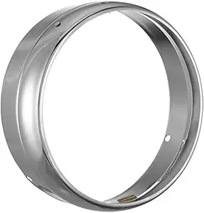 R.J.VON Royal 7 Inch Headlight Ring (Chrome) For RE Classic,Chrome,Desert Storm,Standard, Electra EFI,Twins,Twin spark350/500