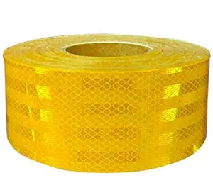 50 Meters - High Intensity Reflective Conspicuity Tape - Yellow, 2 Inch Width |