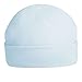 PERSONALISED Newborn Baby Beanie Hat s 0-3 Months - Soft 100% Cotton (Baby Blue)