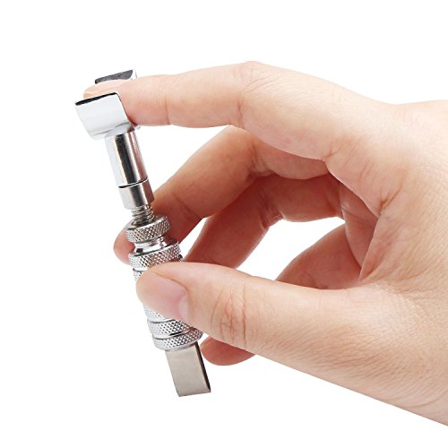 Messer einstellbar Leder Rotation, gzqes, Werkzeug Messer Schneiden von Leder, manuell Verstellbare Klinge aus Meißel - 6