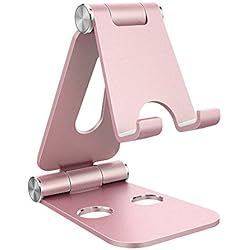 Support Téléphone, Support Tablette, Support Dock pour téléphone Portable, Accessoires, Bureau, d'autres Smartphones Aluminium - Or Rose