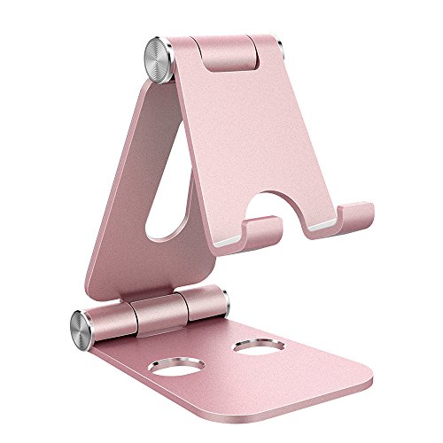 Support Téléphone, Support Tablette, Support Dock pour téléphone Portable, Accessoires, Bureau, d'autres Smartphones Aluminium - Or Rose
