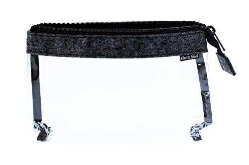 Transparente Kulturtasche - Kulturbeutel zur Mitnahme von Flüssigkeiten im Handgepäck auf Flugreisen - Clear Bag - 1Liter Volumen