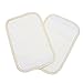 Organic Teething Pads for Baby Carriers with Snaps, Creamy (2 Pack)