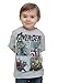 Marvel Avengers Scratch Plates Juvy Grey T-Shirt | 4