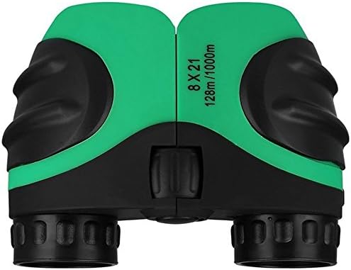 JOYOUTH Children Binoculars For Kids, Mini Rubber 8 x 21 Binoculars Compact For Bird Watching (Green)