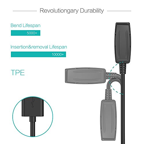 TUSITA Charger for Garmin Forerunner 35 230 235 630 645 Music 735XT, Approach G10 S20, Vivomove HR - USB Charging Cable 100cm - GPS Smartwatch Accessories (1-PACK) - Image 5