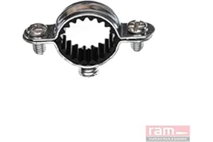 RAM CHEVILLES ET FIXATIONS Ram - Collier Simple Isophonique Acier, 26mm, Argent, Boîte de 50