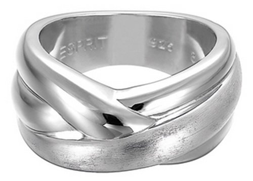 Esprit Damen-Ring 925 Sterling Silber rhodiniert purity