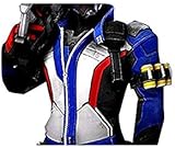Overwatch Soldier 76 Genuine Biker Leather Jacket