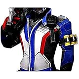 Overwatch Soldier 76 Genuine Biker Leather Jacket