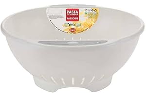 Snips Scolapasta Ø 28 cm BIANCO con inserto GRIGIO, Made in Italy, 100% BPA Free