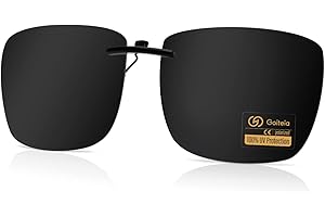 Goiteia Clip On Occhiali Da Sole Polarizzati Per Occhiali Da Vista Uomo Donna, Vestibilità Compatta