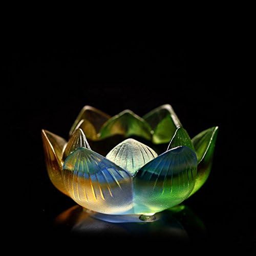 Glass lotus lamp butter lamp holder candle holder hall supplies for the buddha lights