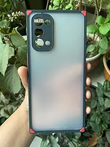 Guleel Oppo Reno5 Pro Square Smoke Camera Protection Back Cover Case, Smoke Matte Finish for Reno 5 Pro 5G (Black)