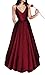Produktbild Lovelybride A Line Spaghetti-Trägern V-Ausschnitt Satin Brautjungfer Abendkleider mit Tasche