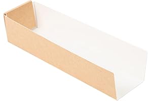 García de Pou 200 Unités - Pelles Hot Dog Thepack 220 g/m2, 4,7 x 18,2 x 4 cm Naturel Carton Ondulé Nano-Micro