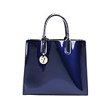 lacktasche reinigen Äußeres Materiall: Hochwertiges PU lackleder, Es ist wasserdicht,feuchtigkeitsbeständig und pflegeleicht.
