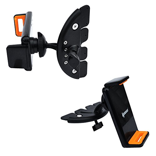 IPOW® Universal Handyhalterung 360 Grad Drehbar Auto KFZ Handyhalter für CD-Schlitz, iPad Mini 4 3 2 1 iPhone, Samsung, LG, Nexus, HTC, Motorola, Sony, Nokia und weitere Smartphones - 6