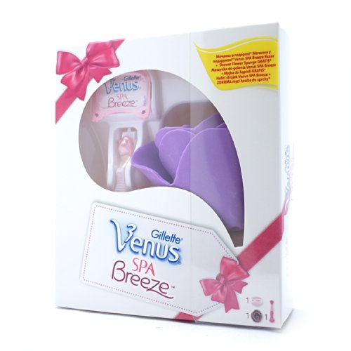 Gillette Venus Spa Breeze Gift Set - Contains Razor, Cartridge & Sponge