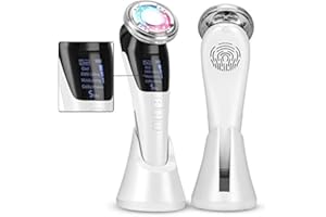 YONGYAO Dispositivo Massaggiatore Viso Antirughe, Radiofrequenza viso professionale Macchina Pulizia Viso Ultrasuoni Wireless, EMS Lifting Anti-Età Anti-Acne, Massaggiatore Facciale Elettrico Pulizia Profonda