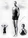 Produktbild ARNE BORG SWIM WORLD RECORD 1920S GYM SPORT BLACK WHITE ART PRINT POSTER BB8947