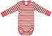 Polarn O. Pyret Baby-Girls 60277290 Almer Striped Bodysuit, Pink Rose, 1-1.5 Years